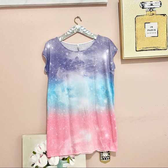 Galaxy T-Shirt Dress 🌌 - Picture 1 of 4